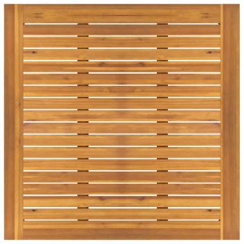 3-teiliges Garten Esstisch Set Massivholz Akazie, Gartenstühle 2 Stück 56x56x90 cm Massivholz Akazie