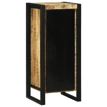 Badezimmerschrank 40x35x90 cm aus massivem, rauem Mangoholz