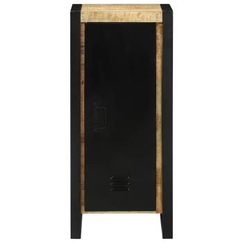 Badezimmerschrank 40x35x90 cm aus massivem, rauem Mangoholz