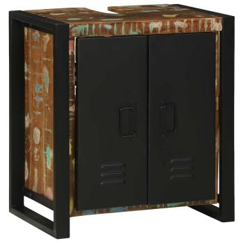 Waschbeckenunterschrank 55x35x60 cm Massivholz Recycelt