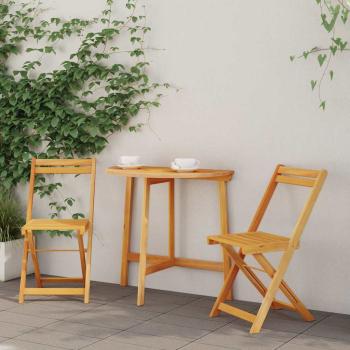 ARDEBO.de - 3-teiliges Klapp-Bistro Set Massivholz Akazie