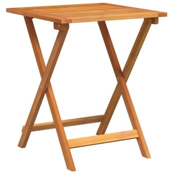 3-teiliges Faltbares Bistro-Set mit Kissen aus solidem Akazienholz