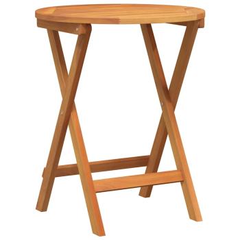3-teiliges Faltbares Bistro-Set mit Kissen aus solidem Akazienholz