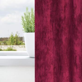 Velvet Vorhänge 2 Stück mit Ösen Burgunderrot 260x140 cm