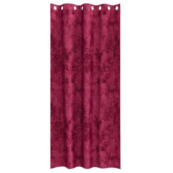 Velvet Vorhänge 2 Stück mit Ösen Burgunderrot 260x140 cm
