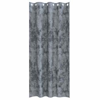 Sammtvorhänge 2 Stück mit Ösen Silbergrau 245x140 cm