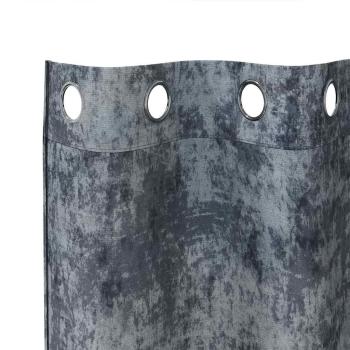Samtvorhänge 2 Stk. Silber Grau 245 x 140 cm Samt