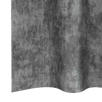 Samtvorhänge 2 Stk. Grau 245 x 140 cm Samt