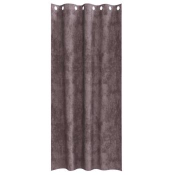 Braune Samtvorhänge 2 Teile mit Ösen 245x140 cm