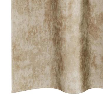 Velvet Vorhänge 2 Stck mit Ösen Creme 245x140 cm