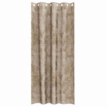 Velvet Vorhänge 2 Stück mit Ösen Champagner 245x140 cm