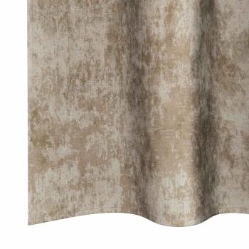 Velvet Vorhänge 2 Stück mit Ösen Champagner 245x140 cm
