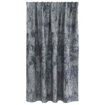 Samtvorhänge 2 Stück mit Stangentasche Silbergrau 140x140 cm