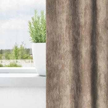Samtvorhänge 2 Stk mit Ösen Champagner 245x140 cm
