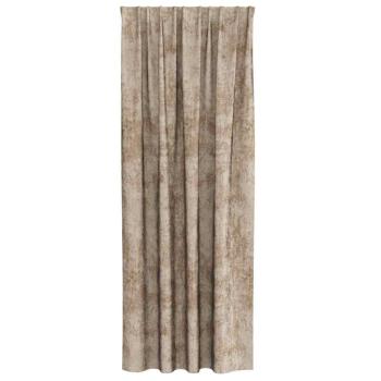 Samtvorhänge 2 Stk mit Ösen Champagner 245x140 cm