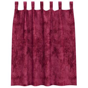 Samtvorhänge Weinrot Polyester 140 x 140 cm Dekorative Intarsien