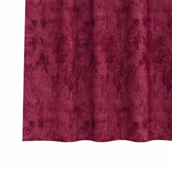 Samtvorhänge Weinrot Polyester 140 x 140 cm Dekorative Intarsien