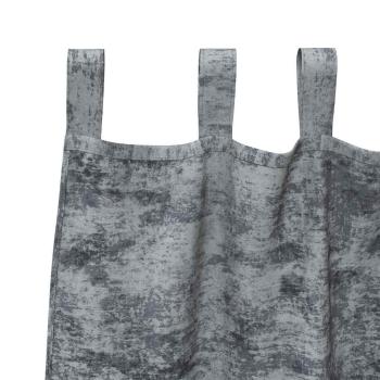 Samtvorhänge 2 Stück mit Ösen Silbergrau 175x140 cm