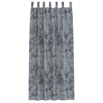 Velours Vorhänge 2 Stück mit Ösen Silbergrau 260x140 cm