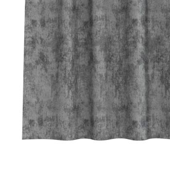 Samtvorhänge 2 Stück mit Ösen Grau 260x140 cm