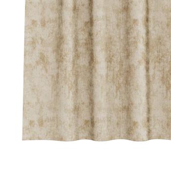 Veloursvorhänge 2 Stück mit Ösen Creme 225x140 cm