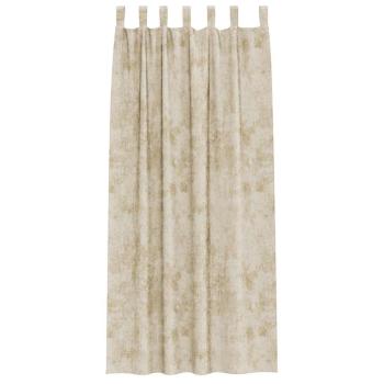 Velvet Vorhänge 2 Stück mit Ösen Creme 260x140 cm