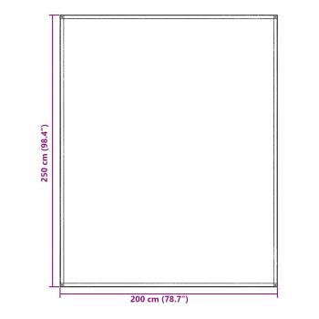 Zeltzubehör Hellgrau Polyester 250 x 200 cm Wasserabweisend