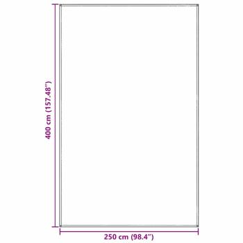 Zeltzubehör Hellgrau Polyester 250 x 400 cm Tragbar Zeltzubehör