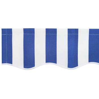 Ersatzstoff für Markisen für einen Rahmen von 3,5 m x 2 m in Blau und Weiß