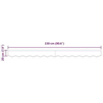 Markisenblende für 2,5 m Rahmen Creme 2,3x0,2 m