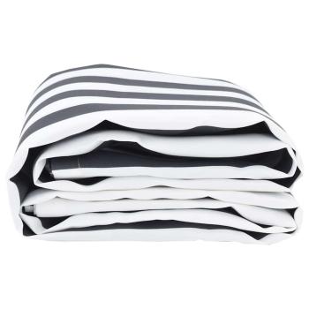 Markisenersatzstoff Anthrazit und Weiß 3 x 2 m