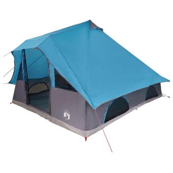 Tipi Zelt 8 Personen Blau Taft
