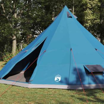 Familienzelt Tipi Blau 12-Personen Wasserfest