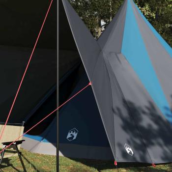 Familienzelt Tipi Blau 12-Personen wasserdicht