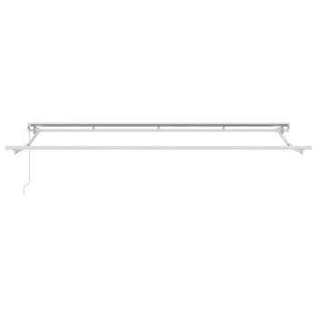 Markisenrahmen Verstellbar Weiß 4 x 2 m Stahl