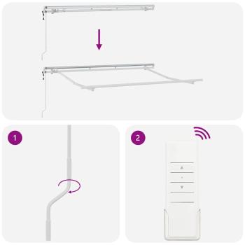Elektrische Markisenrahmen Ausziehbar 3x2 cm Metall