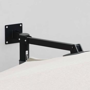 Freischwingender Schirm Sand Polyester, Aluminium Groß