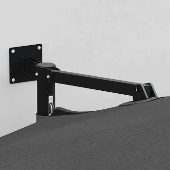 Patio-Regenschirm Anthrazit Pulverbeschichteter Stahl, Polyester