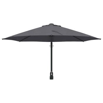 Patio-Regenschirm Anthrazit Pulverbeschichteter Stahl, Polyester