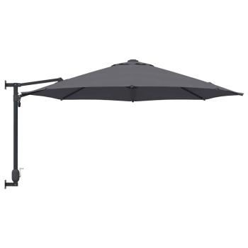 Patio-Regenschirm Anthrazit Pulverbeschichteter Stahl, Polyester