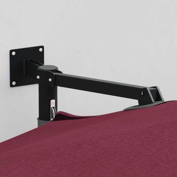 Terrassenschirm Burgunderrot Polyester Groß Zusammenklappbar