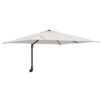 Terrassenumbrella Sand Polyester, Aluminium Groß Faltbar