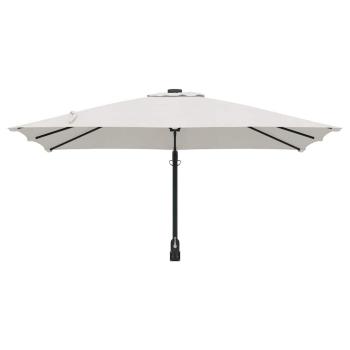 Terrassenumbrella Sand Polyester, Aluminium Groß Faltbar