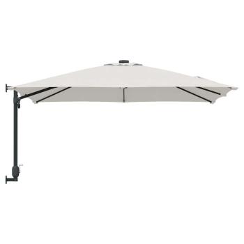 Terrassenumbrella Sand Polyester, Aluminium Groß Faltbar
