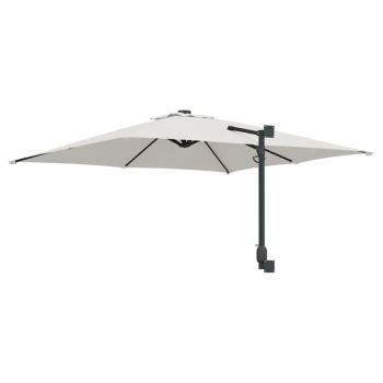 Terrassenumbrella Sand Polyester, Aluminium Groß Faltbar