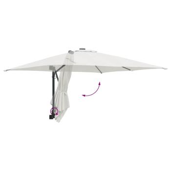 Terrassenumbrella Sand Polyester, Aluminium Groß Faltbar