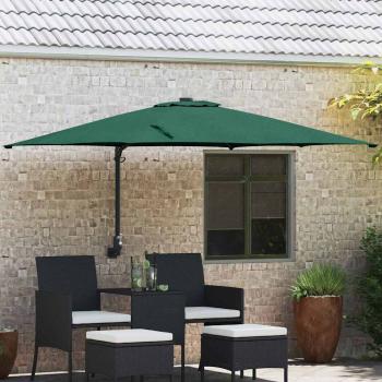 ARDEBO.de - Terrassenumbrella Grün Polyester 300 cm x 300 cm Zusammenklappbar