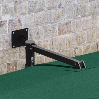 Terrassenumbrella Grün Polyester 300 cm x 300 cm Zusammenklappbar