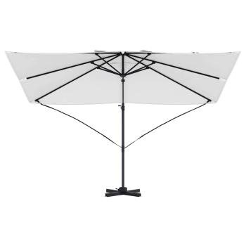 Großer Freischwingender Schirm Sand Polyester Groß Kippbar