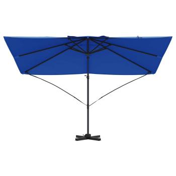 Azurblauer Cantilever-Sonnenschirm Azurblau